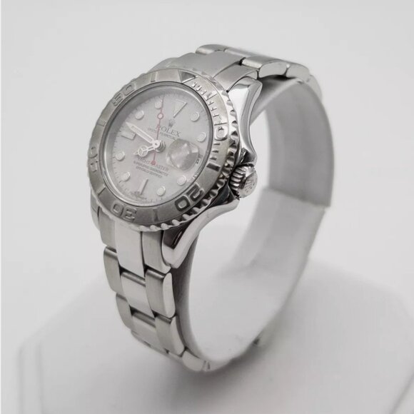 Rolex Ladies Yachtmaster Platinum Watch main image 5